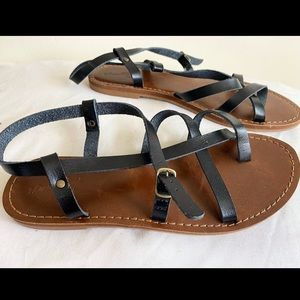 Black strappy sandals